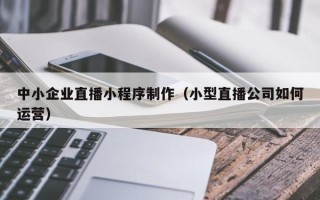临清中小企业直播小程序制作（小型直播公司如何运营）